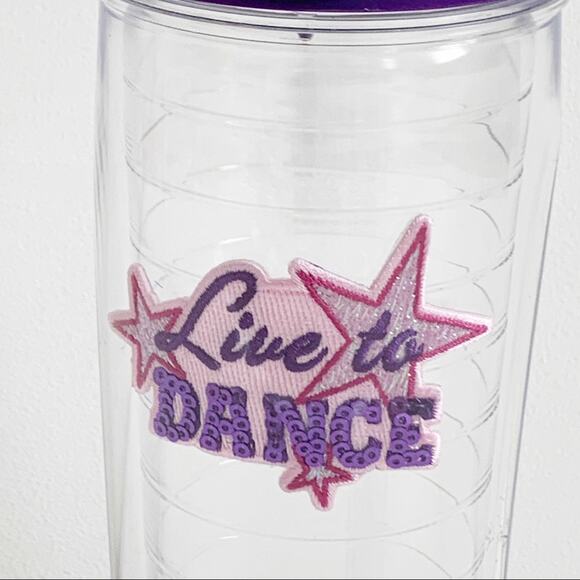 Tervis Tumbler Live To Dance Patch 20 Oz Insulated Water Bottle NEW - Picture 4 of 7
